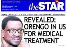 governors should make healthcare good in their respective counties ,  Governor ORENGO has gone to India for treatment while leaving all Siaya  health centres including Ambira Level 4 without even paracetamol