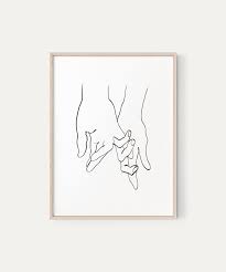Pinky Swear Printable Pinky Promise Line Art Pinky Swear Etsy Line Art Line Art Flowers Fashion Wall Art