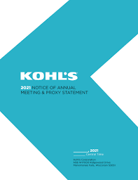 So today i went to kohl's and fell for their credit card trap. Kohl S Corporation Pre 14a