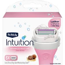 New sealed schick intuition razor pink & white handle womens with blade. Schick Intuition Advanced Moisture Cartridges 6 Pack Big W