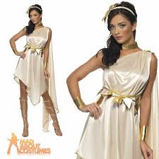womens fever sexy greek goddess fancy dress costume hera wife of zeus hen  fun d30082 - jakkamma.com