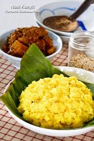 Nasi Kunyit Turmeric Glutinous Rice Recipe Glutinous Rice Rice Food
