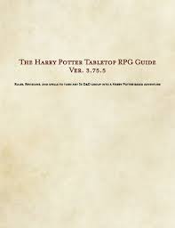 Harry Potter Tabletop Rpg Guidebook Ver 3 75 5 Pages 1 50