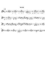 A theme for a never made ad to an online game a friend of mine and i was working on. Star Wars Theme Violin Sheet Music Free Sheet Music