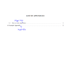 The appendix label appears at the top of the page, bold and centered. How To Add A List Of Appendices And Algorithms Without Conflicting Tex Latex Stack Exchange