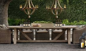 15 Home Decoration Ideas To Bring Out A Rustic Flair Restoration Hardware Outdoor Rustic Dining Furniture Outdoor Dining Furniture