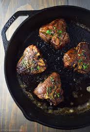 Cast Iron Lamb Loin Chops With Cognac Butter Sauce Recipe Recipe Lamb Loin Chops Lamb Loin Lamb Recipes