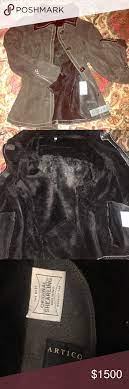 Nwt Artico Original Shearling Made In Italy Lambskin Leather Jacket Shearling Leather Jacket Zipper