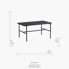 For a modern and organic look, the. Buy Hay Rebar Rectangular Coffee Table Black Amara