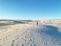 The sands are gypsum, whiter than white. Tips For Visiting White Sands National Monument With Kids Family Of Five Family Travel