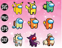 Among us pokemon skin is designed for the eponymous game and now presented as a custom cursor with among us for our cursors collection for mouse and pointer. Among Us Svg Among Us Clipart Among Us By Hanhliasshopeee On Zibbet