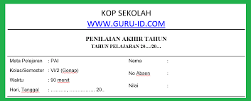 Try out pai kelas 6 2021 dan kunci jawaban. Soal Jawaban Pat Pai Kelas 6 Semester 2 Tahun 2021 Info Pendidikan Terbaru