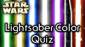 Find Out Your Lightsaber Color Star Wars Quiz Youtube Lightsaber Colors Star Wars Light Saber Star Wars Quiz