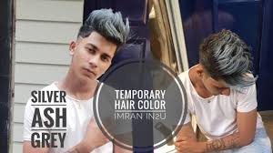 Shades of gray the men who rock silver hair right with images. Temporary Hair Color Imran In2u Silver Ash Grey Youtube