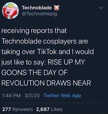 It was made for the ready player two event. Technoblade Memes Video Gifs Funny Pets Videos Cute Pets Videos Funny Animals Videos Cute Animals Videos Funny Dogs Videos Cute Dogs Videos Funny Cats Videos Cute Cats Videos