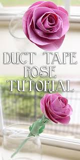 Fold it again from one of the corners to the other corner so you get a triangle. Duct Tape Rose Tutorial Woo Jr Kids Activities