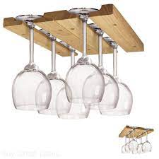 Alibaba.com offers 1,270 glasses holder wood products. Under Cabinet Wood Wooden Wine Glass Holder Rack Adjustable Holder 6 Pieces New Ebay