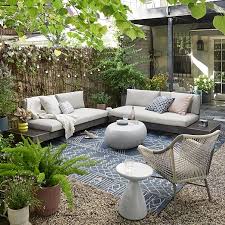 Designed for small tables up to 48 in. Portside Outdoor Low 3 Piece L Shaped Sectional W Corner Coffee Table