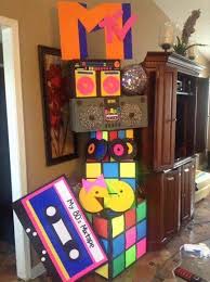 Neon bands are the best gift to take to a 90s party. Pin By Anne Baskerville On 70 S 80 S Hip Hop Theme Party 80s Theme Party 90s Theme Party 80s Party Decorations