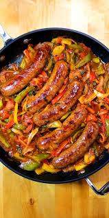 Italian Sausage Peppers And Onions Recipe Recipe Sausage Dinner Italian Sausage Recipes Stuffed Peppers