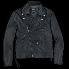 Unionmade Golden Bear Lamba Leather Capitola Moto Jacket In Black Jackets Moto Jacket Golden Bear