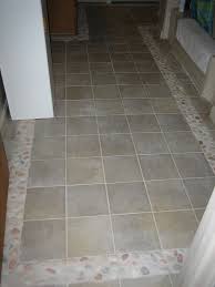 Two border tiles of glazed grey fritware, painted in colours on a white slip, damascus, syria, probably 19th century. Bathroom Floor Tile Border Transitional Bathroom Manchester By The Home Beautiful Houzz