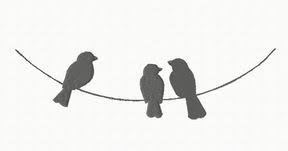 Birds On A Wire Tattoo Embroidered Birds On A Wire Bird Silhouette Art Bird Silhouette Tattoos Little Bird Tattoos