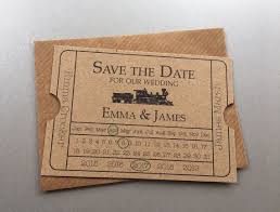 Rustic Vintage Train Ticket Save The Date Cards Train Wedding Theme Railway Wedding Save Th In 2020 Vintage Train Ticket Train Station Wedding Vintage Wedding Theme
