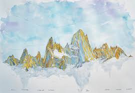 Egy rögös utazás hét kemény csúcson, 3 300 vertikális méternyi mászás. Color Mountain Art A Line Across The Sky Patagonia