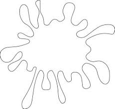 Paint Splat Coloring Page Coloring Pages Paint Splats Crayon Art Melted Coloring Pages