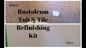 How to install a tub. Rustoleum Tub Tile Refinishing Kit Review Bathroom Makeover Series Pt 1 Youtube