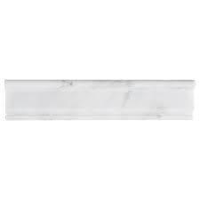 Competitors may have thinner tiles or fewer individual pieces. Carrara White Marble Chair Rail 3 X 12 100156264 Floor And Decor