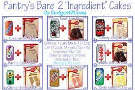 Pantry S Bare 2 Ingredient Cake Recipes 2 Ingredient Cakes Cake Mix And Soda Soda Cake