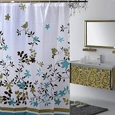 Robot Check Shower Curtain Fabric Shower Curtains Bathroom Shower Curtains