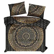 1 comforter (104 x 92 inch), 2 shams (20 x 36 inch + 2 inch flange), 1 flat sheet (108 x 102 inch), fitted sheet (78 x 80 +13 inch), 2 pillowcases (20 x 40 inch), 3 decorative pillows. Bedding Set King Size Duvet Cover Mandala Hippie Gypsy Indian Quilt Cover Boho Ebay