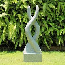 Our stone garden ornament range includes traditional stone urns and planters, garden statues and sculptures, sundials and stone fountains, among many other items all made by hand by our master stone craftsmen. Visage Garden Sculpture Modern Stone Statue
