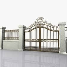 3d Wrought Iron Gate Model Iron Gate Design Wrought Iron Gate Designs Iron Garden Gates