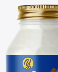 Clear Glass Coconut Butter Jar Mockup In Jar Mockups On Yellow Images Object Mockups