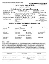 Make a quick payment report a claim. Fillable Online Quarterly Statement Infinity Auto Insurance Company Fax Email Print Pdffiller