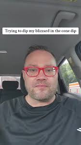 Runny blizzard dipped in magic shell #DairyQueen #Blizzard #ConeDip