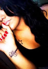 While text on the inner wrist is a popular tattoo choice, for a more personal touch, go for a phrase spread across your two. 50 Charming Wording Tattoos For Wrist
