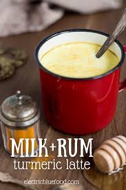 Hot Honey Rum Milk With Turmeric Electric Blue Food Kitchen Stories From Abroad
