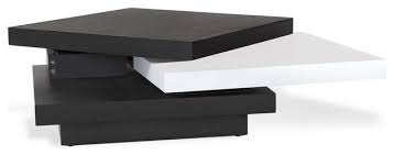 How much are rotating coffee tables? Floyd Black And White Coffee Table With Rotating Shelf Contemporary Coffee Tables By Zuri Furniture Houzz