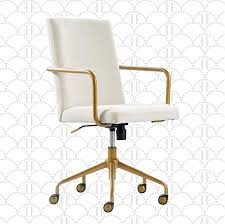 Great savings & free delivery / collection on many items. Amazon Com Elle Decor Giselle Modern Home Office Desk Chair High Back Adjustable Computer Chair With Gold Arms Base And Wheels Velvet Fabric Cream Furniture Decor
