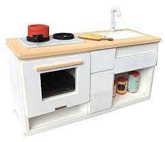 Diy miniature dollhouse furnitures for kitchen. Inusitus Diy Dollhouse Miniature Kitchen Cabinet Counter Set Miniature Furniture Dolls House Kits Requires Buy Online In Maldives At Maldives Desertcart Com Productid 159679668