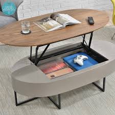 Consider This Multi Functional Oval Lift Top Table If You Re Moving To A Smaller Space Or Planning To Spruce Up Your Living Room Decor The Hansel Coffee Table