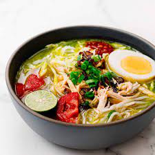 Add juice from lime wedges, chili sambal, and more salt and pepper to taste. Soto Ayam Recipe Indonesian Chicken Soup With Vermicelli Posh Journal