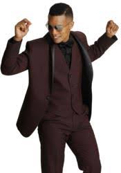 Mens Black And Maroon Suits Wine Burgundy Tuxedo Jackets