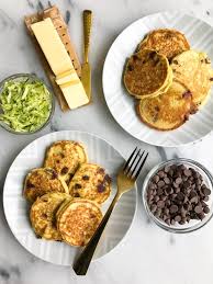 Paleo Ish Chocolate Chip Zucchini Bread Pancakes Rachlmansfield Recipe Chocolate Chip Zucchini Bread Paleo Chocolate Chips Banana Breakfast