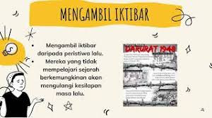 Membuat penilaian mengenai sesuatu peristiwa 2. Sejarah Tingkatan 1 Bab 1 1 7 Kepentingan Mempelajari Sejarah Youtube